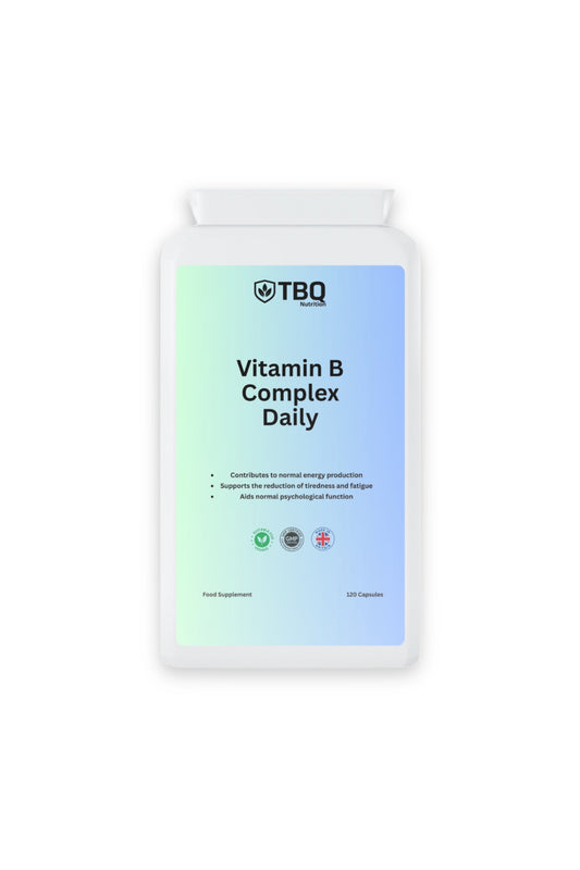 Vitamin B Complex Daily – 120 Capsules - TBQ Nutrition