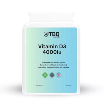 Vitamin D3 4000 IU – 365 Tablets (1 Year Supply)