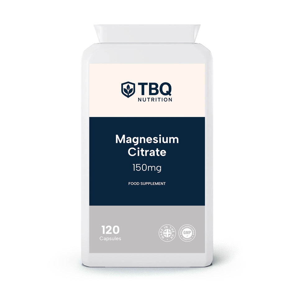 Magnesium Citrate 500mg – 120 Capsules (150mg Elemental)