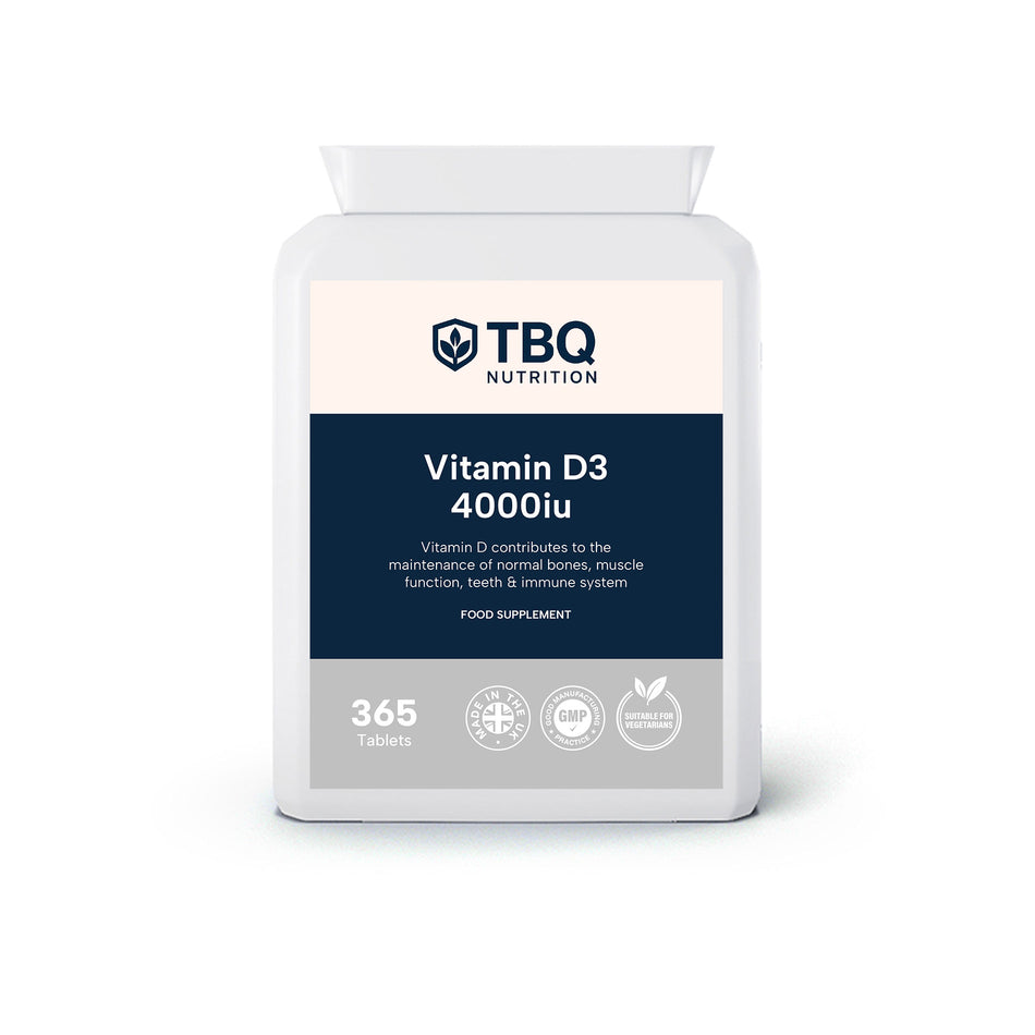 Vitamin D3 4000 IU – 365 Tablets (1 Year Supply)